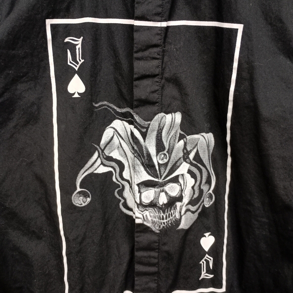 Suicde Squad Black Graphic Casual Button Down Shirt - Picture 10 of 11